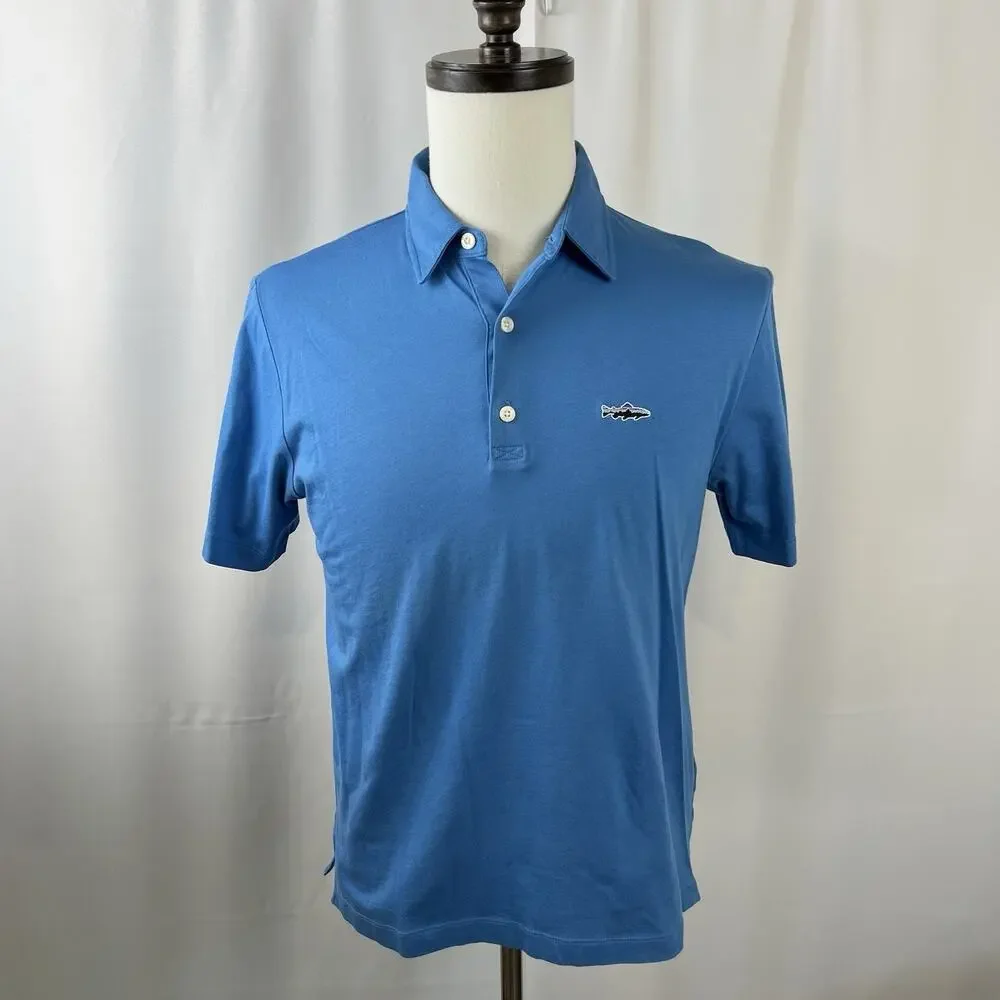 Patagonia Fish Logo Polo/Golf Shirt Size XS Casual Organic Cotton